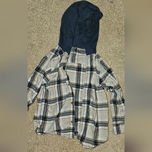 Carter's Yellow and Navy Plaid Shirt